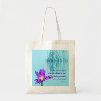 Tote Bag Emballages pourpres de budget de nénuphar