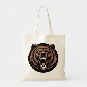 Tote Bag Emblème de puissance de l'ours rugissant