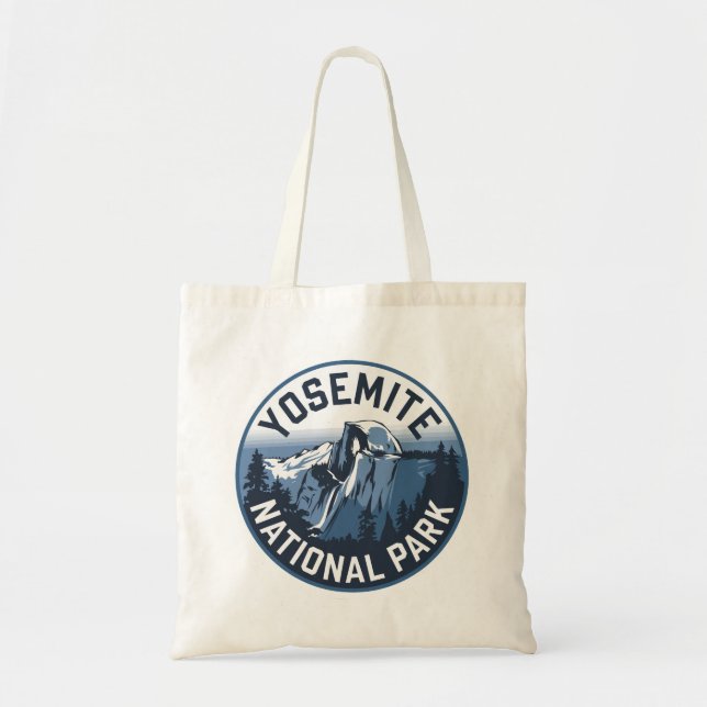 Tote Bag Emblème rond Yosemite demi-dôme (Devant)