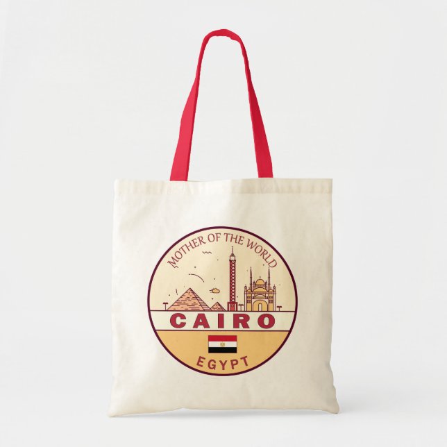 Tote Bag Emblème Skyline de la ville du Caire (Devant)