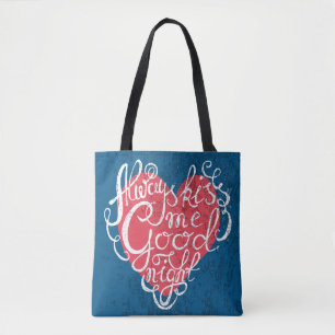 Tote Bag Embrassez-toujours moi bonne nuit