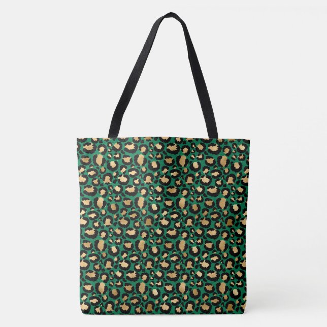 Tote Bag Emerald et Gold Safari Series Design 3 (Devant)