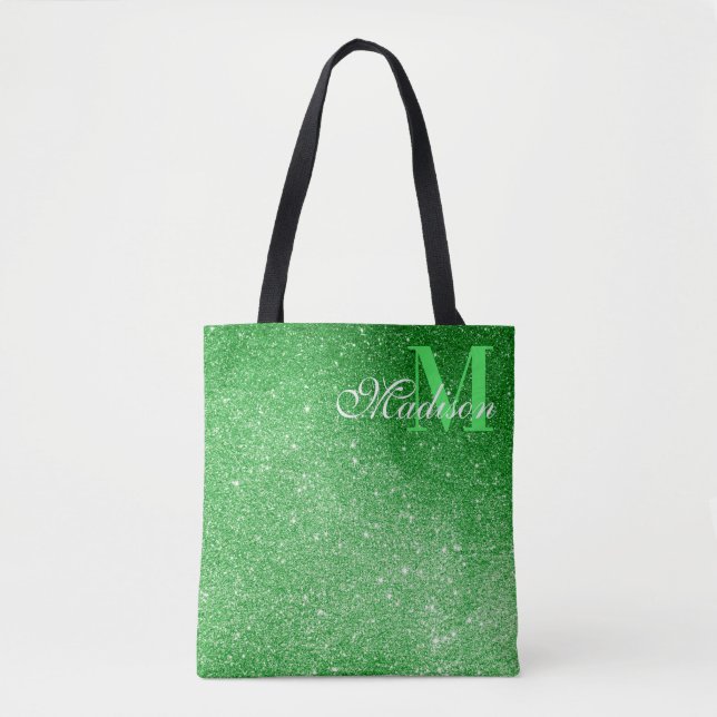 Tote Bag Emerald Green Parties scintillant Glitz & Glam (Devant)