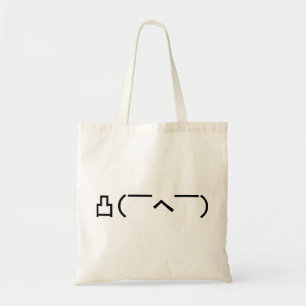 Tote Bag Emoticône du doigt moyen en colère Kaomoji japonai