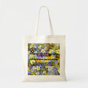 Tote Bag Empath Warrior Citation positive Encouragement