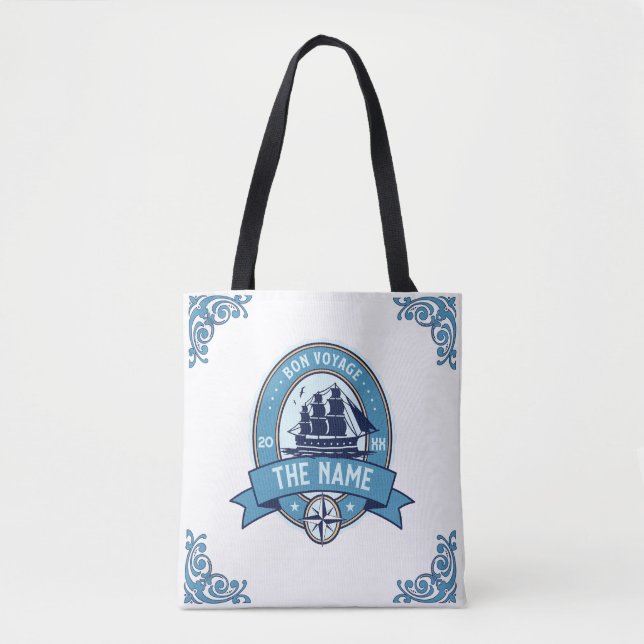 Tote Bag Employé merci Bon Voyage Adieu (Devant)