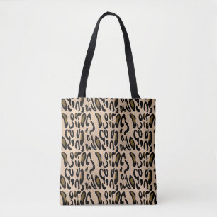 Tote Bag Empreinte de léopard Cheetah Motif Fourre-tout Sho