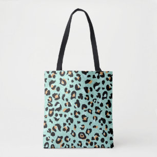 Tote Bag Empreinte de léopard, motif animal