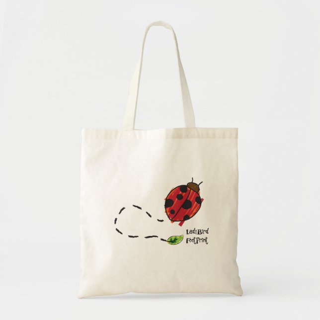 Tote Bag empreinte de pas de coccinelle (Devant)