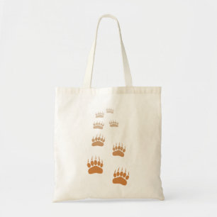 Tote Bag Empreinte de patte d'ours grizzli dégradé