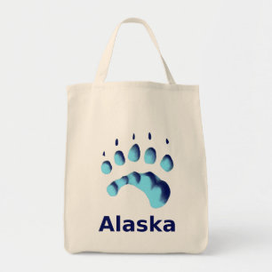 Tote Bag Empreinte de patte d'ours polaire