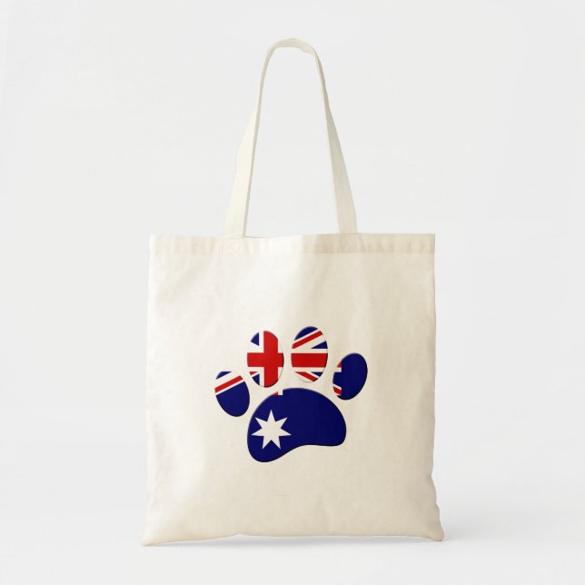 Tote Bag Empreinte de patte du Drapeau australien (Devant)