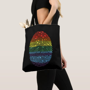 Tote Bag Empreinte LGBTQ Fier Gay Lesbienne Arc-en-ciel Fie