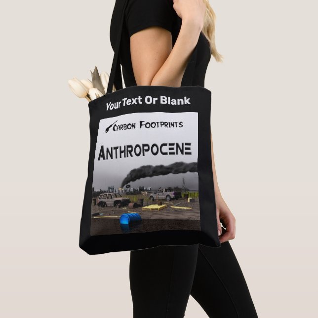 Tote Bag Empreintes Carbone - Anthropocène (De près)