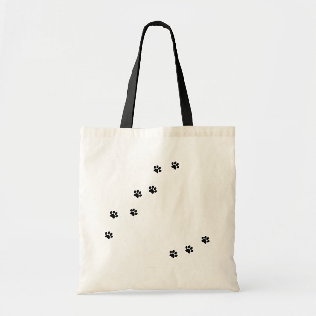 Tote Bag Empreintes de pattes (Devant)