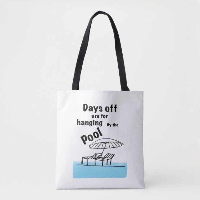 Tote Bag En bord de piscine (Devant)