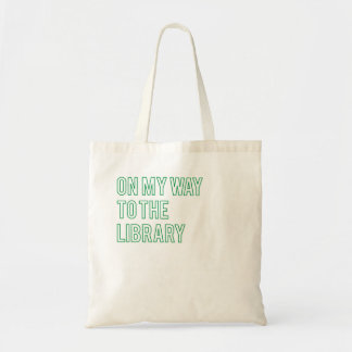 Tote Bag En Chemin Vers La Bibliothèque