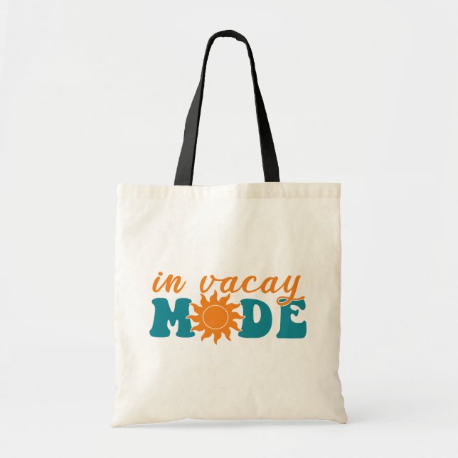 Tote Bag En mode Vacay : Vacances Été Ensoleillées (Devant)
