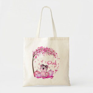 Tote Bag En Octobre Nous Portons Le Léopard Rose Cancer Du 