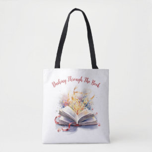 Tote Bag En Traversant le Livre à la Hâte