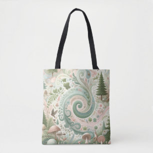 Tote Bag Enchanted Forest Whirl : Un rêve Pastel Cottagecor