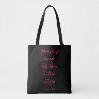 Encourageant Verse Bible stylish rose et noir