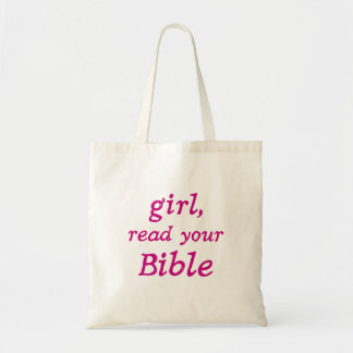 Tote Bag Encouragement à la lecture de la Bible en lettrage