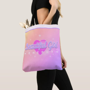 Tote Bag Énergie de fille magnifique ROSE