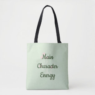 Tote Bag Énergie de personnage principal tendance esthétiqu