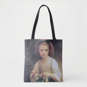 Tote Bag Enfant Braiing a Crown, Bouguereau