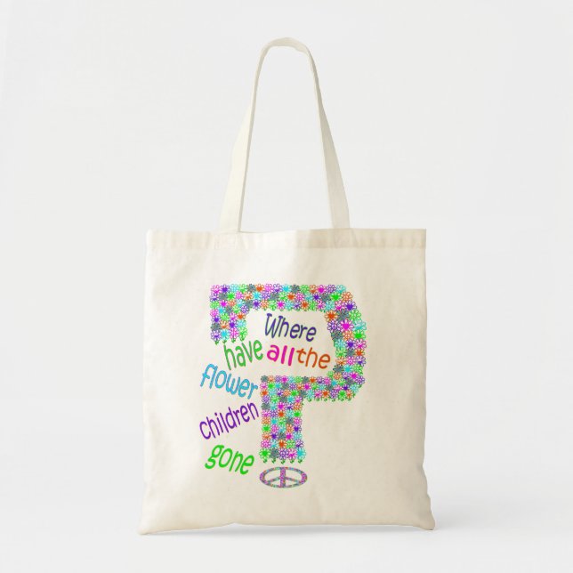 Tote Bag Enfants à fleurs (Devant)