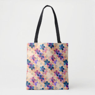 Tote Bag Enfants Abstraits mignon dessin animé fleurs fleur