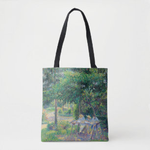 Tote Bag Enfants attablés dans le jardin Camille Pissarro
