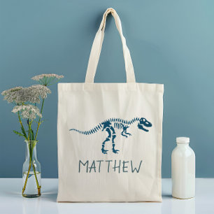 Tote Bag Enfants Cute T-Rex Dinosaur Fossil Boys School