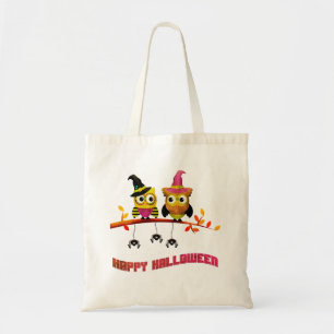 Tote Bag Enfants de hibou d'Halloween personnalisés