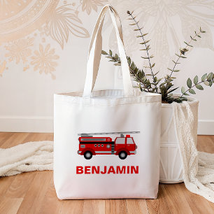 Tote Bag Enfants des pompiers de camion de pompiers