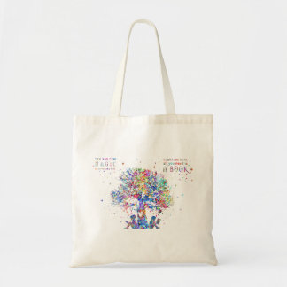 Tote Bag Enfants en train de lire sous l'arbre