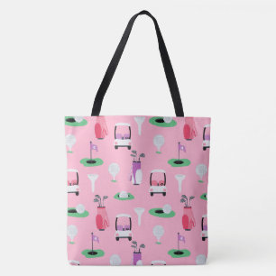 Tote Bag Enfants, Papa, Grampa Golfer Golfcart Golf Sport