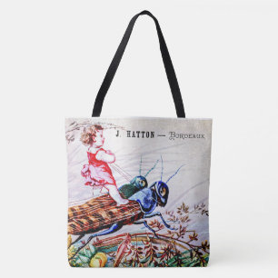 Tote Bag Enfants Riding Grasshoppers
