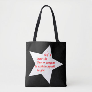 Tote Bag Énonciations drôles sarcastiques et sarcasme salé