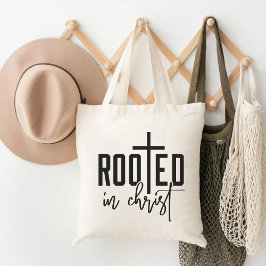Tote Bag Enraciné Dans Christ Faith Basé Graphisme chrétien