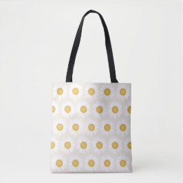 Tote Bag Enracinée & Fleurissante – Crème Douce & Camomille