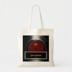 Tote Bag enregistrement vinyle . personnalisé