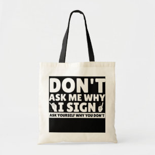 Tote Bag Enseignant de la langue des signes américaine