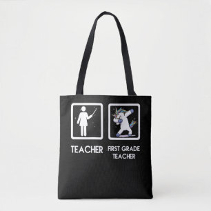 Tote Bag Enseignant de première année Unicorn Dabbing Fun