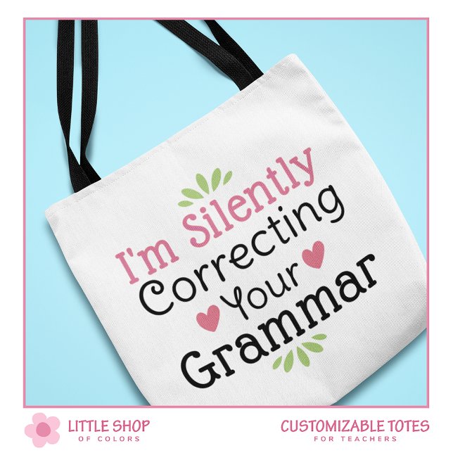 Tote Bag Enseignant Drôle Correction Silencieuse De Votre G (Créateur téléchargé)