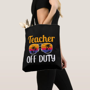 Tote Bag Enseignant hors service, Cadeau pour enseignant, V