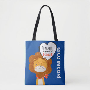 Tote Bag Enseignant personnel hébreu / Morah Merci