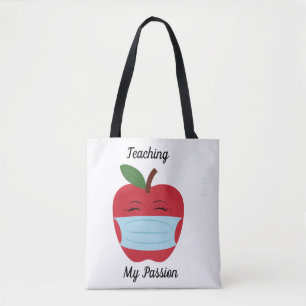 Tote Bag Enseignant Red Apple Fourre-tout, Épaule Fourre-to