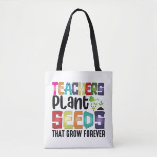 Tote Bag Enseignants Graines Plantes Qui Croissent Pour Tou